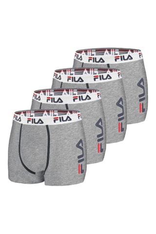 4 boxers - Gris clair - Fila