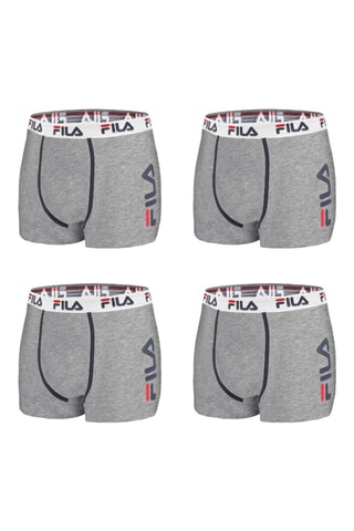 4 boxers - Gris clair - Fila