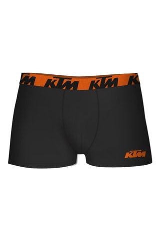 6 boxers - Noir et gris foncé chiné - KTM
