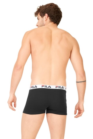 4 boxers - Bleu marine, gris clair et noir - Fila