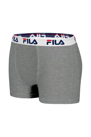 4 boxers - Bleu marine, gris clair et noir - Fila