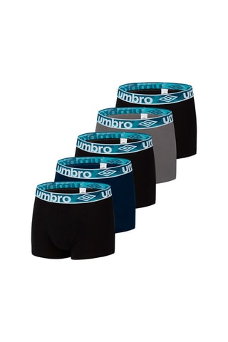 5 boxers – Preto, cinzento e azul-cobalto - Umbro