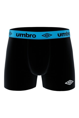 8 boxers – Preto, turquesa e amarelo - Umbro