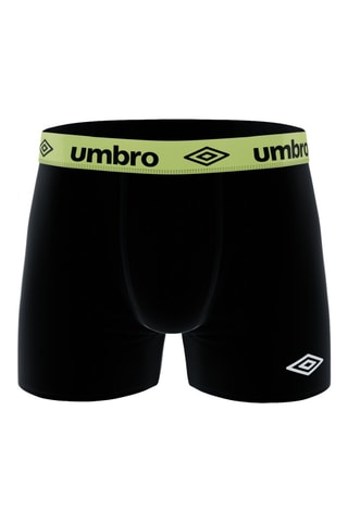 8 boxers – Preto, turquesa e amarelo - Umbro