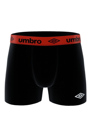 8 boxers – Preto, turquesa e amarelo - Umbro