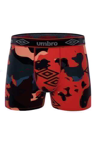 3 boxers - Vermelho e amarelo - Umbro