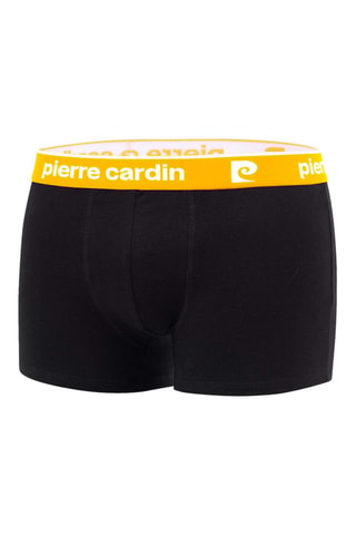 4 boxers Basic Preto, azul e amarelo - Pierre Cardin