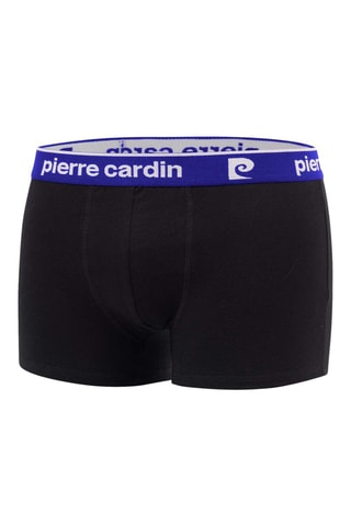 4 boxers Basic Preto, azul e amarelo - Pierre Cardin