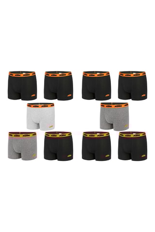 10 boxers Noir et gris - KTM