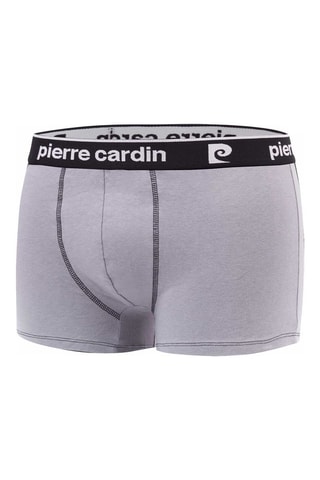 4 boxers - Bleu marine, noir et gris chiné - Pierre Cardin