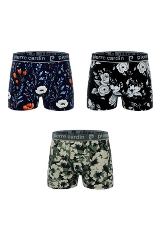 3 boxers - Preto e branco - Pierre Cardin