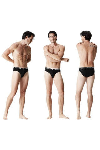 8 cuecas - Preto e branco - Pierre Cardin