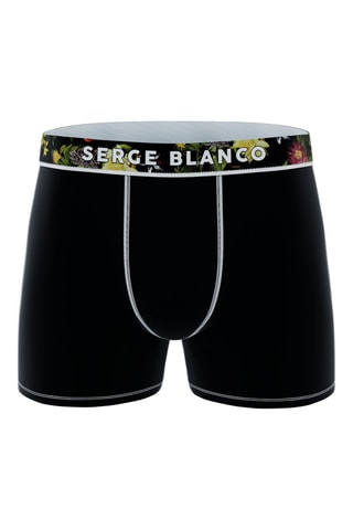 6 boxers - Bleu, gris et noir - Serge Blanco