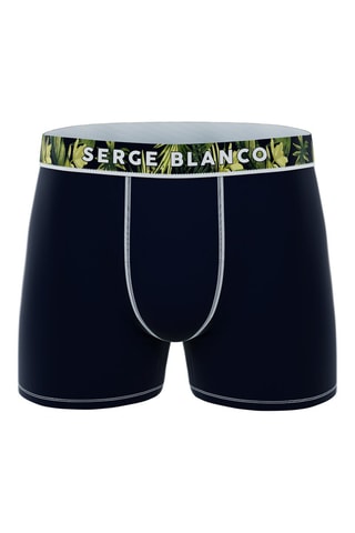 6 boxers - Bleu, gris et noir - Serge Blanco