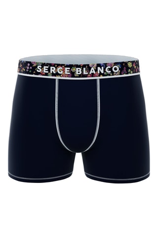 6 boxers - Bleu, gris et noir - Serge Blanco
