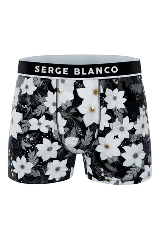 3 boxers Sublimation - Blanc, noir et bleu - Serge Blanco