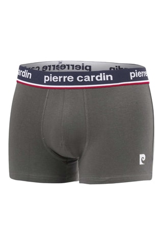 4 boxers French - Bleu marine, noir et gris - Pierre Cardin