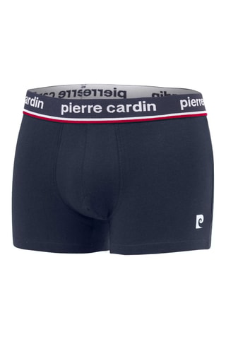 4 boxers French - Bleu marine, noir et gris - Pierre Cardin
