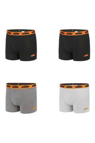 4 boxers 
Noir et gris chiné - KTM