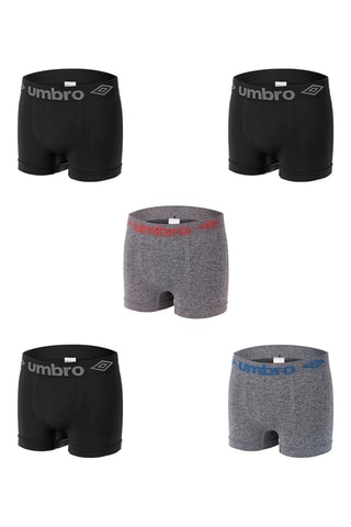 5 boxers Preto e cinzento