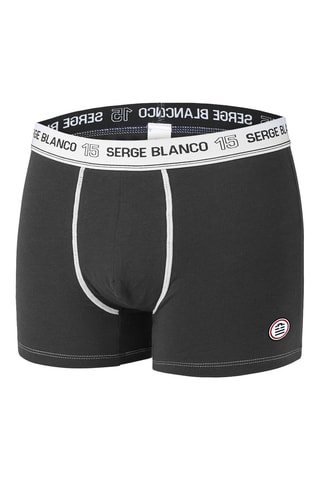 5 boxers Noir et gris foncé - Serge Blanco