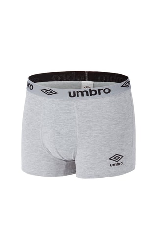 8 boxers Cinzento mesclado e preto - Umbro