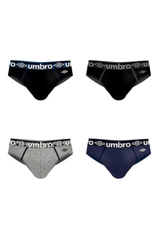 4 cuecas Preto - Umbro
