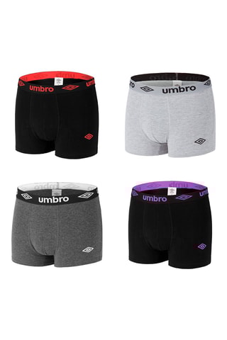 4 boxers Preto e cinzento