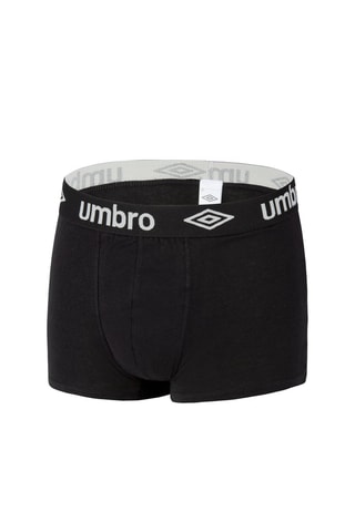 5 boxers - Preto, cinzento-claro mesclado e azul-claro mesclado - Umbro