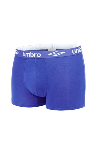 5 boxers - Preto, cinzento-claro mesclado e azul-claro mesclado - Umbro