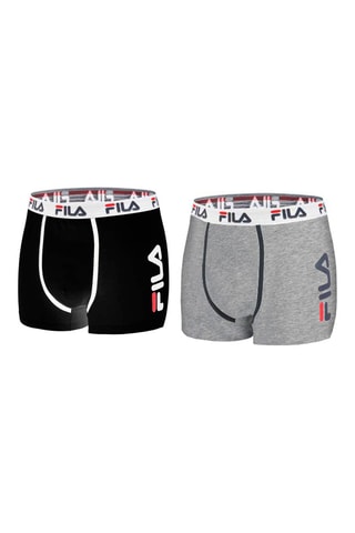2 boxers Noir et gris - Fila