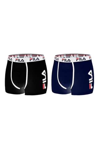 2 boxers Noir et bleu - Fila