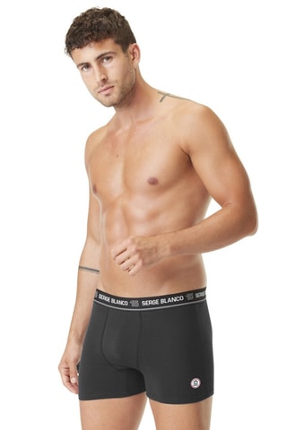4 boxers Noir - Serge Blanco