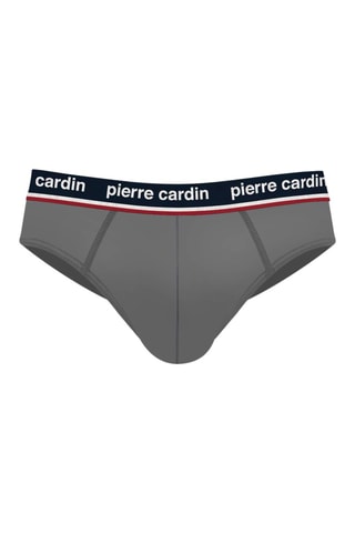 4 cuecas French - Preto, azul-marinho e cinzento - Pierre Cardin