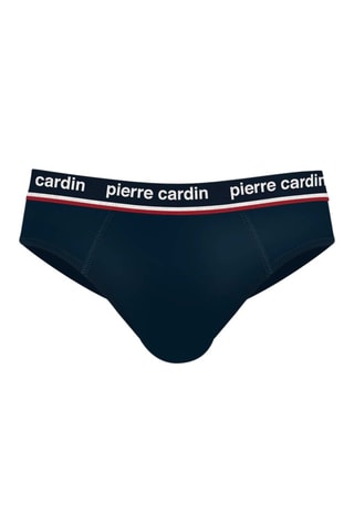 4 cuecas French - Preto, azul-marinho e cinzento - Pierre Cardin