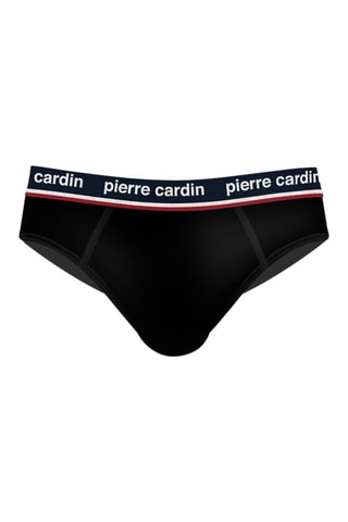 4 cuecas French - Preto, azul-marinho e cinzento - Pierre Cardin