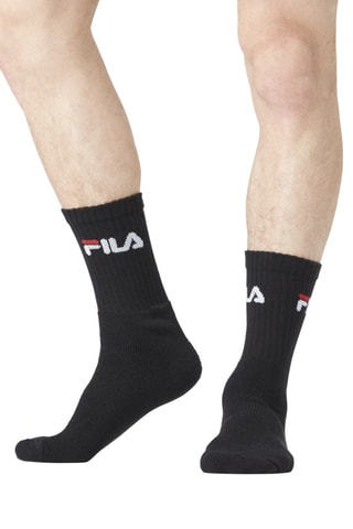 12 paires de chaussettes de tennis Noir - Fila
