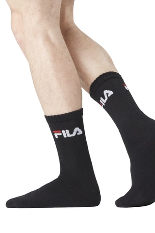12 paires de chaussettes de tennis Noir - Fila