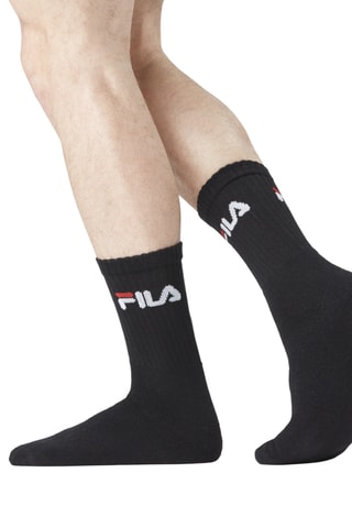 6 paires de chaussettes Noir et blanc - Fila