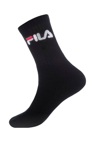 12 paires de chaussettes de tennis Noir et blanc - Fila