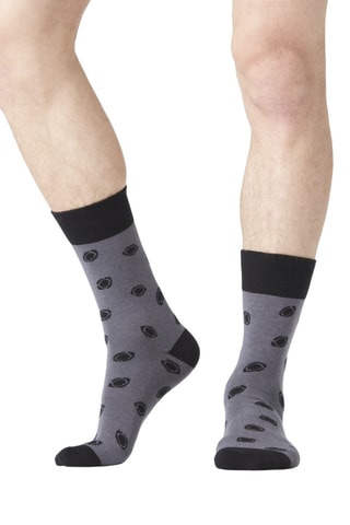 6 paires de chaussettes Noir, gris et bleu - Serge Blanco