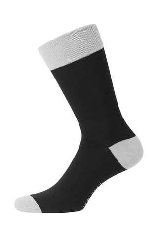 6 paires de chaussettes Noir, gris et bleu - Serge Blanco
