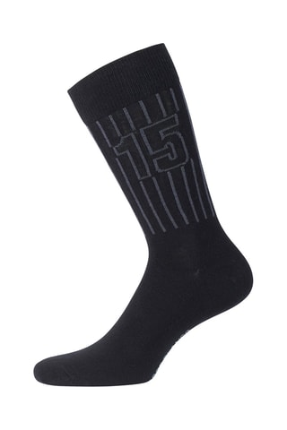 6 paires de chaussettes Noir, gris et bleu - Serge Blanco