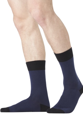 6 paires de chaussettes Noir, gris et bleu - Serge Blanco