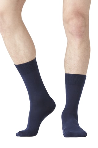 6 paires de chaussettes Bleu marine et noir - Serge Blanco