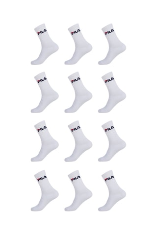 12 paires de chaussettes Blanc - Fila