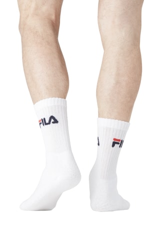 12 paires de chaussettes Blanc - Fila