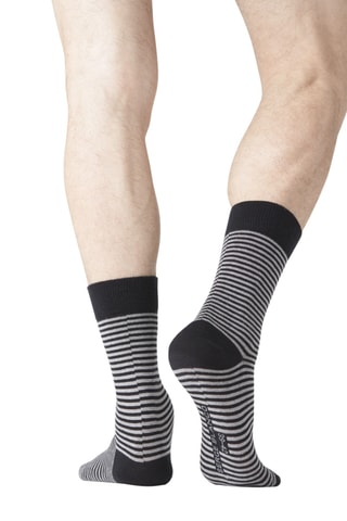 6 paires de chaussettes Noir et gris - Serge Blanco