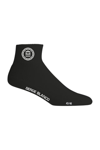 3 paires de chaussettes quarter Blanc, bleu et noir - Serge Blanco