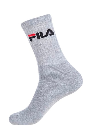 6 paires de chaussettes Noir, gris et blanc - Fila